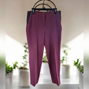 Jones New York Signature Stretch Maroon Pants Ladies Size 8